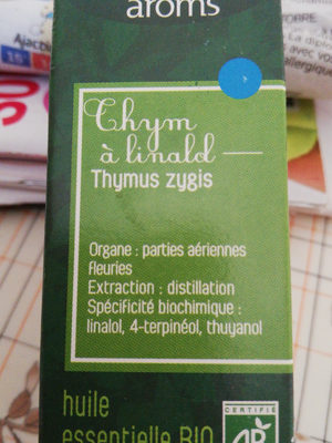 huile essentielle de thym à linalol