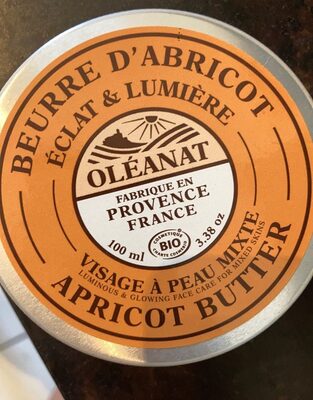 Beurre d’abricot éclat et lumière