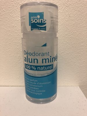 Déodorant alun minéral