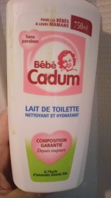 Bébé Cadum Lait de Toilette Nettoyant et Hydratant 