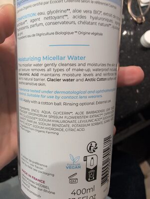 Eau micellaire hydratante