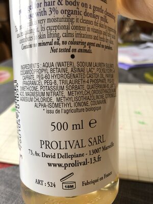 Gel douceur au lait d’ânesse bio
