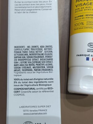 Masque visage éclat