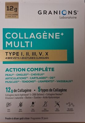 Collagène Multi Tupe I, II, III, V, X