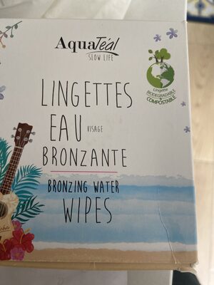 Lingettes eau bronzante