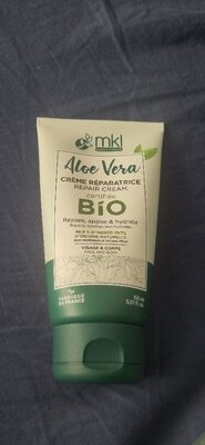 Aloe Vera Crème Réparatrice certifiée Bio