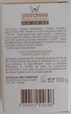 Savon au lait d'ânesse