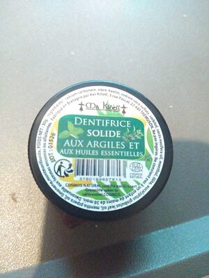 Dentifrice solide aux argiles et aux huiles essentielles