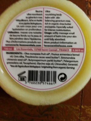 Baume corps nourrissant