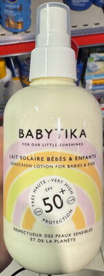 Lait solaire bébés & enfants SPF50+