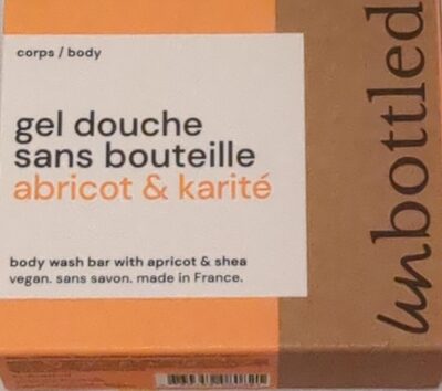gel douche sans bouteille abricot & karité