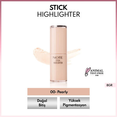 Note Stick Highlighter Nemlendirici Yumuşak Stick Aydınlatıcı 00 Pearly