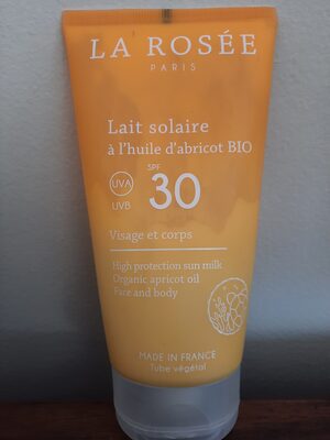 Lait solaire à l'huile d'abricot bio SPF 30