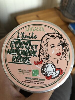 Huile de coco et mandarine rouge