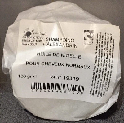 Shampoing l'Alexandrin - Huile de Nigelle - pour cheveux normaux