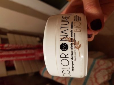 Masque pour cheveux colorés aux extraits végétaux
