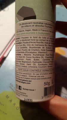 Déodorant 100% naturel