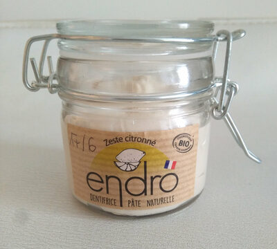 Dentifrice pâte naturelle zeste citronné