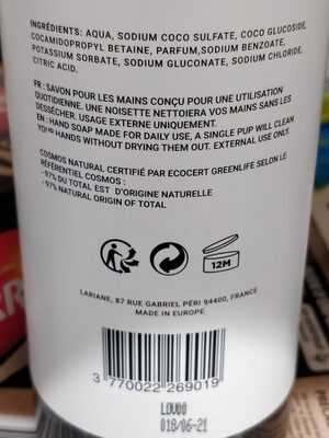 Savon liquide pour mains