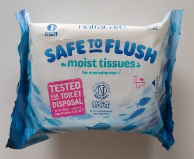 Safe to Flush Moist Tissues