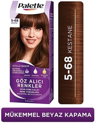 Palette Göz Alıcı Renkler Saç Boyası 5-68 Kestane