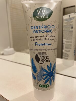 Dentifricio Anticarie con estratti di Salvia e Arnica biologici