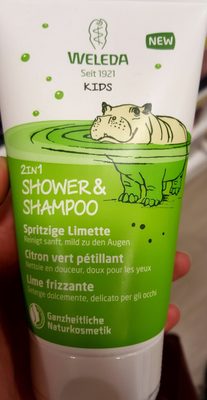 Weleda Kids Douche & Shampooing 2-en-1 Citron Vert Pétillant