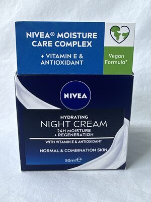 Nivea Hydrating Night Cream Face Moisturiser With Vitamin E 50mL