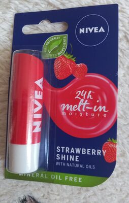 Nivea lip balm strawberry shine