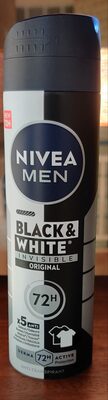 NIVEA Men Black & White Invisible Original Antitranspirant Spray