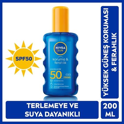 Nivea Sun SPF50 Güneş Koruyucu ve Ferahlık Vücut Spreyi