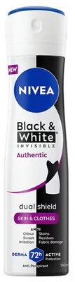 NIVEA Black & White Invisible Authentic Deodorant Spray