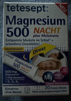 Magnesium, Melatonin  500 g pro kleines Päckchen, Inhalt der Verpackung 20 mal  500 g Päckchen