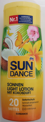 Sonnen light Lotion mit Kokosduft 20 mittel