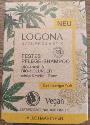 Festes Pflege-Shampoo Bio-Hanf & Bio-Holunder