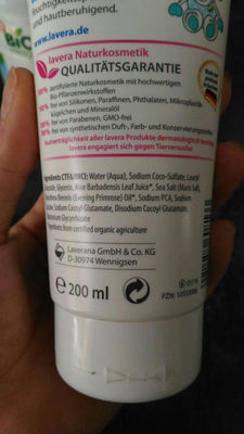 gel douche lavera baby