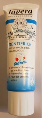 Dentifrice Basis sensitiv à l'échinacée bio et à la propolis