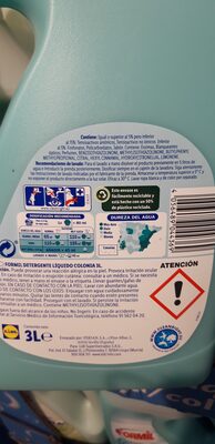 Detergente líquido colonia