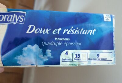 Mouchoirs quadruple épaisseur doux et résistant