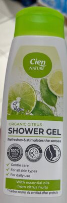 Organic citrus shower gel