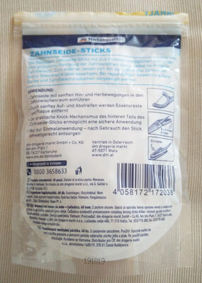 Zahnseide-Sticks (ungewachst)