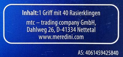 2-Klingen Rasierer / 1 Griff + 40 Klingen