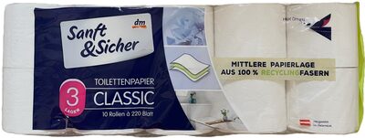 Toilettenpapier Classic 3-lagig
