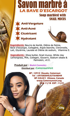 SAVON MARBRE A LA BAVE D'ESCARGOT