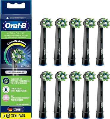 CrossAction Electric Toothbrush heads, 10 Pieces