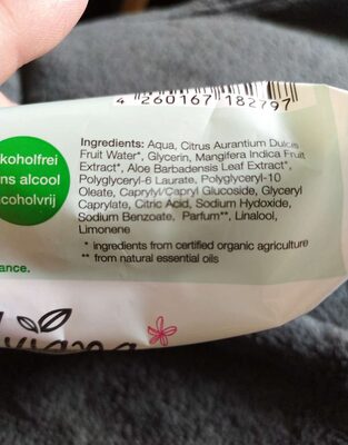 Lingettes nettoyantes à l'Aloe Vera Bio