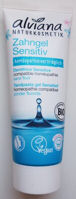 Dentifrice sensitive compatible homéopathie sans fluor