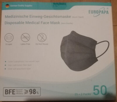 Medizinische Einweg-Gesichtsmaske