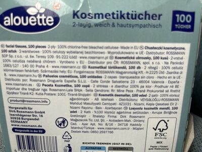 cosmetic tissues