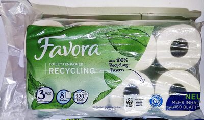 Recycling-Toilettenpapier, 3-lagig